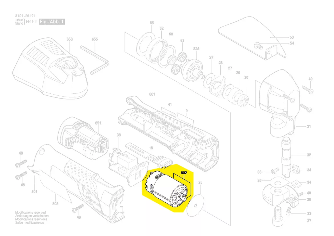 Moteur 10,8V réf. 1 607 000 751 Bosch